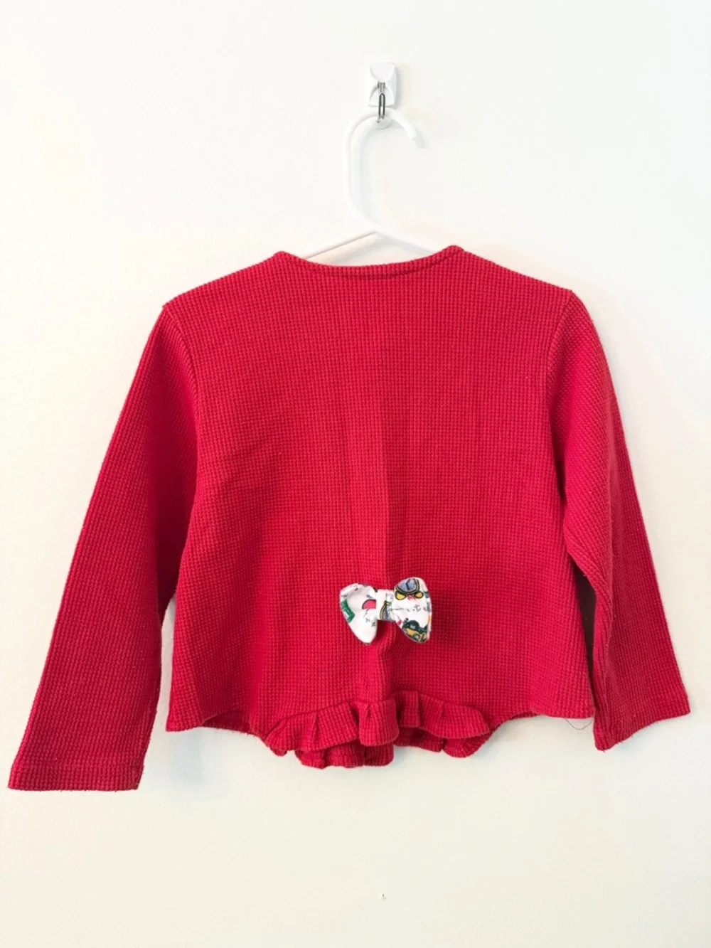 Disney Minnie Cardigan Schoolgirl Red Waffle Knit‎ 24M